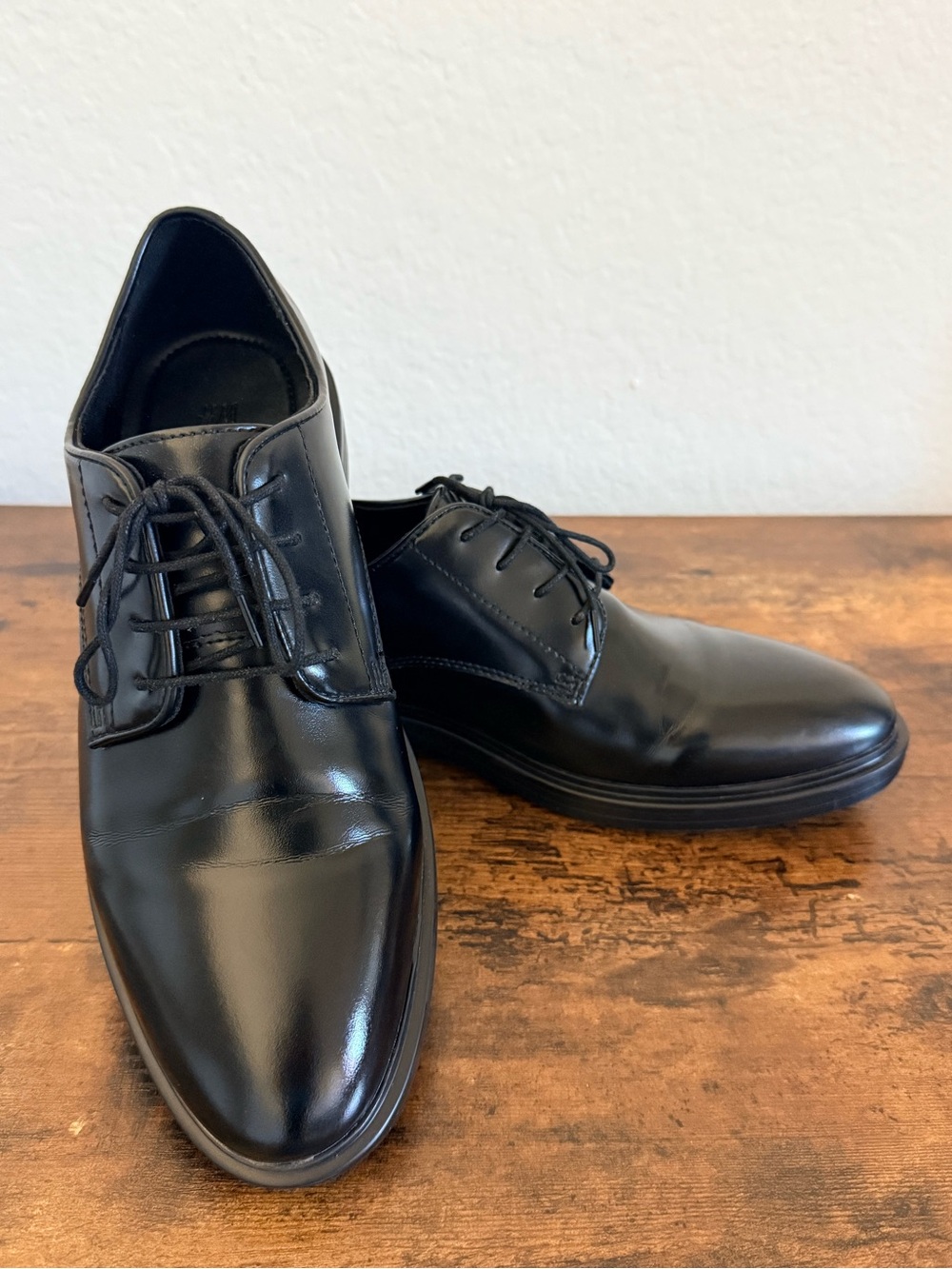 H&M Men's Black Derby Dress Shoes - Size 10
